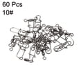 thumbnail image 3 of 22LBS Stainless Steel Fishing Rolling Swivel with Coastlock Snap, Black 60 Pack, 3 of 5