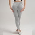 thumbnail image 5 of Celsior Compression Leggings 3D Butt Lift Booty Workout Tights 3D Anti Cellulite Leggings for Women Booty Butt Lifting Leggings Anti Cellulite Leggings Workout Yoga No Curling Lift Pants Light Ashy L, 5 of 9