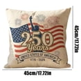 thumbnail image 3 of 4th of July 250th Anniversary Pillow Cover Party Decoration Patriotic Red White Blue Independence Day 1776-2026 Memorial Day USA Gifts, 3 of 7