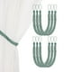 thumbnail image 1 of Uxcell 6-Set Sujetadores de Cortina con Ganchos Metálicos Negros para Decoración de Ventanas del Hogar [Verde oscuro], 1 of 1