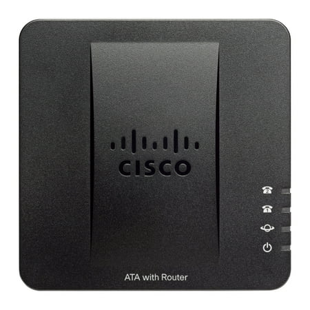 Cisco SPA122 ATA with Router - 2 x RJ-45 - 2 x FXS - Fast Ethernet - Desktop, Wall