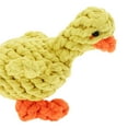 thumbnail image 3 of Juguete de masticar para perros en forma de pato, cuerda de algodón trenzada duradera para limpiar los dientes, color amarillo, 3 of 7