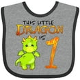 thumbnail image 3 of Inktastic Dragon 1st Birthday- Turning One Boys or Girls Baby Bib, 3 of 4