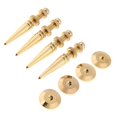 thumbnail image 1 of Juego de 4 M8 de piso Subwoofer Soporte Spikes Pies Almohadillas a prueba de golpes Oro Sunnimix Picos de altavoz de cobre, 1 of 6