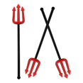 thumbnail image 3 of Here's a refined and professional product description based on your input:\n\n \n\n**3pcs Detachable Fork Prop Cosplay Demon Accessory for Halloween, 3 of 5