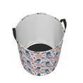 thumbnail image 3 of Goofa American Gnomes Printed Circular Hamper,Laundry Basket with Handles,Storage Baskets Foldable,Large Capacity Laundry Hamper-Medium, 3 of 8