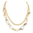 thumbnail image 1 of Collier Ras-du-Cou à Double Couche pour Femmes, Mode Punk, Chaîne Épaisse, Collier Hip-Hop, 1 of 10