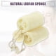 thumbnail image 3 of Esponja de lufa natural de 3 piezas, esponja de lufa colgante para ducha corporal, exfoliante limpio, beige, 3,94 pulgadas, 3 of 7