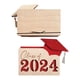 thumbnail image 3 of Wosthever Estuche negro para tarjetas de graduación con caja para tarjetas de regalo estilo sobre doblada a mano, tarjetero personalizado Artesanía Rojo, 3 of 6