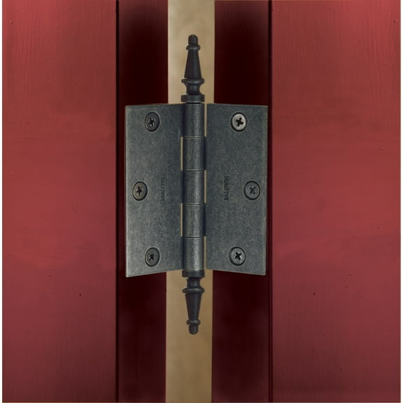 Baldwin 1035055ITIP Button Tip Hinge, Bright Nickel