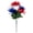Faux Mums, variant on Patriotic Red White and Blue Artificial Flowers Bouquet, 13 Inch 7 Heads Faux Rose for 4th of July Decor, Home Table Centerpieces, Memorial Grave Cemetery Decorations