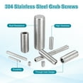 thumbnail image 4 of 6 Pcs M12-1.75 x 20mm Grub Screws, 304 Stainless Steel Cup Point Allen Head Screws Internal Hex Socket Drive, 4 of 6