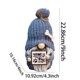 thumbnail image 3 of Adorable Muñeco Sin Cara De Peluche Con Gorro De Punto Y Detalles De Espina De Pescado. Figura Decorativa Con Temática De Perro Y Enano., 3 of 7