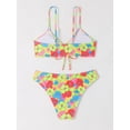 thumbnail image 2 of Women's Spaghetti Strap Floral Print Bikini Bathing Suit 2 Piece Swimsuits, 2 of 5