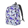 thumbnail image 2 of Daiia Butterflies Vintage Canvas Backpack for Men and Women ,Hiking Backpack,Travel Laptop Bag for School,Large Capacity Backpack, 2 of 8