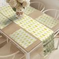 thumbnail image 2 of Ambesonne Summer Table Runner & Placemats, Mason Jars with Fruit Slices, Placemat 4 pcs + Runner 12"x72", Orange Yellow, 2 of 2