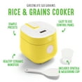 GreenLife Healthy Ceramic Nonstick, 4Cup Rice and Grains Cooker