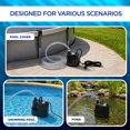 thumbnail image 4 of Bomba para Cubierta de Piscina FibroPool 75W 10 GPM 120V con Manguera, 4 of 7