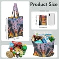 thumbnail image 2 of Reusable Canvas Tote Bag – Tropical Palm Tree Sunset Print – Vibrant Neon Aesthetic Beach Bag – Hawaiian Ocean Sunset Eco Tote – Boho Minimalist Summer Bag for Women, 2 of 7
