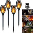 thumbnail image 1 of Waterproof Solar Flame Lights - 12 LED Solar Torch Lights with Flickering Flame - 4 Pack, 1 of 4