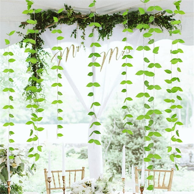 Yhsdtq, Rattan String Flower, Leaf Wall Hanging, Spring Classroom Decor, Wedding Party Accent, Natural Fiber, DIY Home Accent, 12-inch, Indoor Use, Garden Party, Event Decor, Craft Supplies