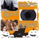 thumbnail image 3 of 12 piezas de sombrero de bruja de Halloween, sombrero de bruja para niños, sombrero de mago puntiagudo de tela Oxford, 34 sombreros de bruja altos para fiestas, para juegos de rol de, 3 of 5