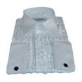 thumbnail image 3 of Mens CEREMONIA Tuxedo Ruffle Shirt 100% Cotton Turkey Slim Fit #paris 13 White, 3 of 5