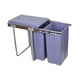 thumbnail image 3 of Cubo basura doble extraíble, práctico contenedor para el hogar, restaurante o cafetería, contenedor reciclaje para debajo del mostrador., 3 of 8