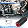 thumbnail image 2 of 1 Set 18mm 0.71" ID Car Silicone Coolant Cap Intake Vacuum Hose End Plug Car Coolant Heater Black, 2 of 6