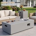 thumbnail image 2 of Walsunny 43" Propane Fire Pit Table 50,000 BTU Outdoor Gas Fire Table , Rectangular Patio Fire Pit Table with Hidden Tank Storage Waterproof Cover, Outdoor Coffee Table with Lid,Gray, 2 of 8