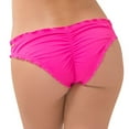 thumbnail image 2 of Women's Smart and Sexy SA1008 Swim Secret The Ruffle Cheeky Bikini Swim Bottom (Fuchsia Sizzle M), 2 of 4