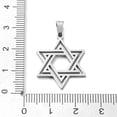 thumbnail image 3 of 304 Stainless Steel Pendants Star of David Charm Stainless Steel Color 25x20x1.3mm Hole: 5.5x3mm, 3 of 3
