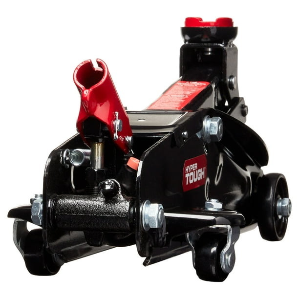Hyper Tough T82011W Trolley Jack for Cars 2 Ton, Black and Red