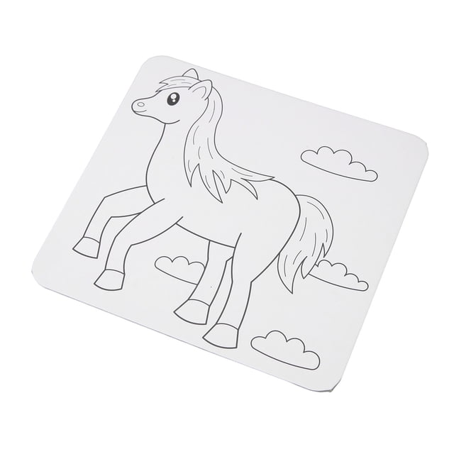 DIY Predrawn Animal Outline Painting Board With Recessed Stand On Back For Kids Educational Fun