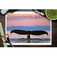 thumbnail image 3 of Everett, Washington, Possession Sound, Humpback Whale and Sunset (9x12 Wall Art Print, Home Decor), 3 of 3
