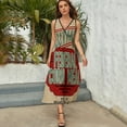thumbnail image 3 of Burlap Grain Sack Feed Sack Vintage Style Graphics Dress Summer Street Style Bohemia Long Dresses Female Sleeveless Printed Maxi Dress, 3 of 9