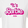 thumbnail image 3 of Barbie The Movie - It's Barbie Pink - Juniors Cropped Cotton Blend T-Shirt, 3 of 5