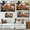 thumbnail image 4 of Designart "White Pink Magnolias landscape Vibrant II" Floral Wall Art Living Room, 4 of 5