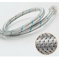 thumbnail image 5 of Flexible Connection Hose Stainless Steel Tap for Hot and Cold Water Single Handle Kitchen Sink Tap 60cm, 5 of 5