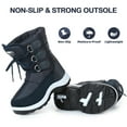 thumbnail image 3 of Apakowa Kids Girls Boys Insulated Fur Winter Warm Snow Boots (Toddler/Little Kid), 3 of 8