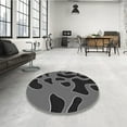 thumbnail image 4 of Ahgly Company Machine Washable Indoor Rectangle Transitional Charcoal Black Area Rugs, 4' x 6', 4 of 7
