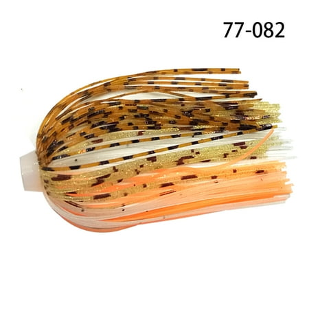 5 pcs/lot 88 Strands 64mm Silicone Skirts Elastic hole Umbrella skirts Fishing Accessories Buzzbaits Spinner Buzz Bait 77-082