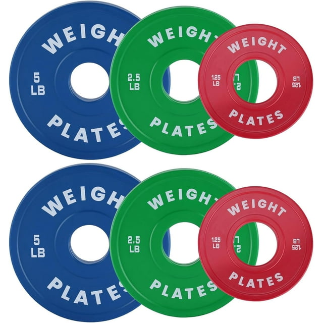 Bumper Plates,2 inch Rubber Weight Plates for Lifting Strength Training Home Gym