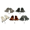thumbnail image 3 of Sonducket Pantuflas de felpa suaves y delicadas para niños, pantuflas peludas para niños, zapatillas para el hogar, pantuflas para niños, Accesorios de calzado blanco, 3 of 6