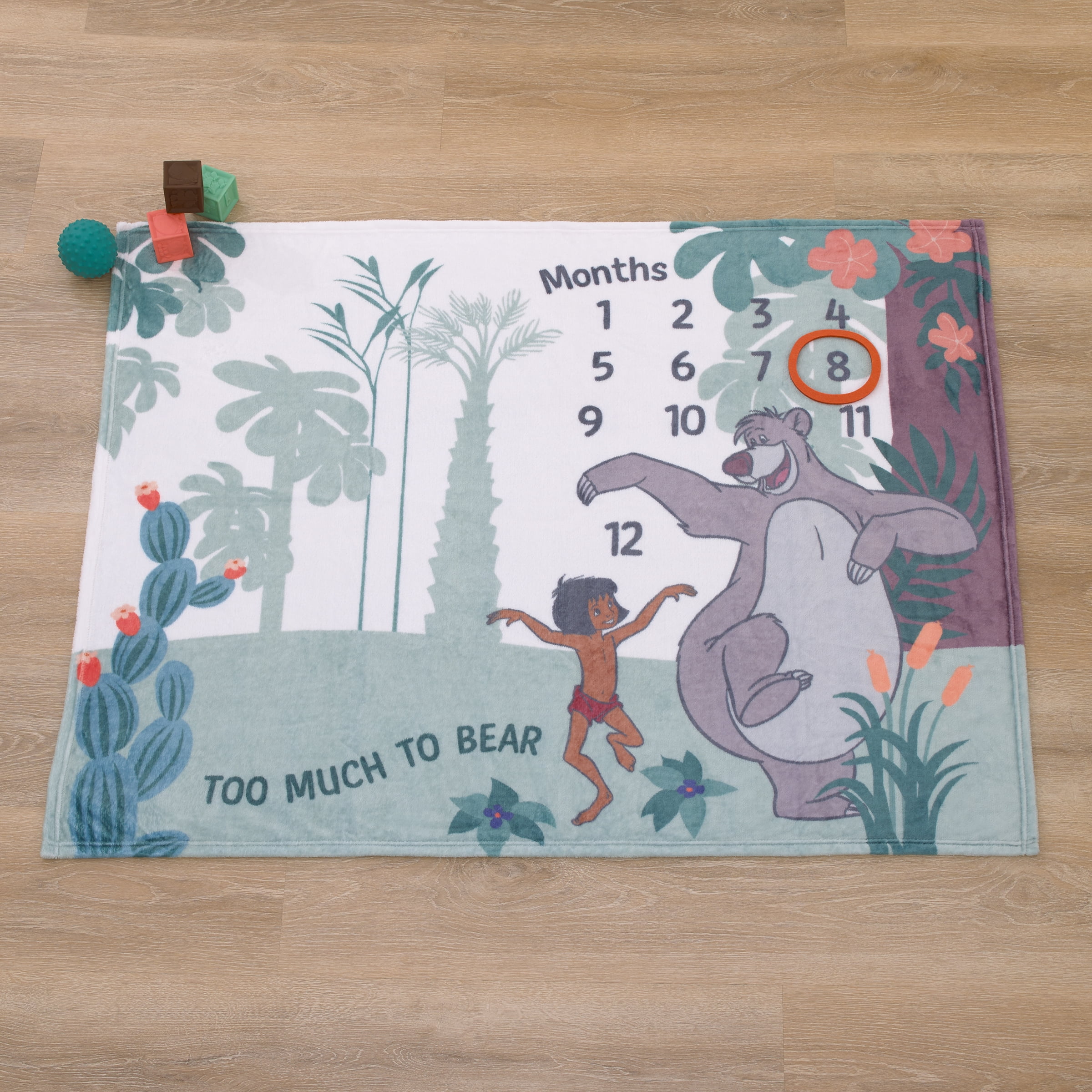 Disney Jungle Book Photo Op Milestone Baby Blanket