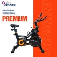 thumbnail image 4 of Bicicleta Fija de Spinning para Cardio y Fitness Quick Fit Pro Resistencia Ajustable Roja, 4 of 8