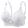thumbnail image 5 of Wiyuqeen Bras for Women No Underwire Pink Ribbon Supportive Everyday Bras Plus Size Full Coverage Push up Bralettes, 5 of 5