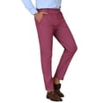 thumbnail image 5 of INSPIRE CHIC Dress Pants for Men's Slim Fit Tapered Flat Front Business Trousers, 5 of 5