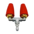 thumbnail image 1 of Boquilla de pulverización giratoria Boquilla de turbina doble Confiable Conveniente Fácil de instalar Accesorios de 4000 PSI para lavadora a presión Naranja, 1 of 8