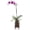 8.75”H x 5.63”W x 5”D, variant on Glass Orchid Pot, Metal Base - Semi-Hydro Planter